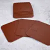 Leather Heat-Resistant Coaster | Elegant Surface Protection