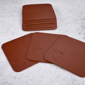 Leather Heat-Resistant Coaster | Elegant Surface Protection
