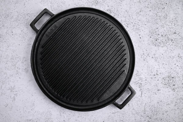 Cast Iron Round Grill Pan 35 cm - Image 4