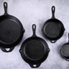 Cast Iron Frying Pan Set – 4 Pieces (30cm, 25cm, 20cm, 15cm) - Image 2
