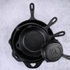 Cast Iron Frying Pan Set – 4 Pieces (30cm, 25cm, 20cm, 15cm) - Image 3