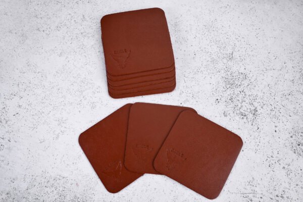 Leather Heat-Resistant Coaster | Elegant Surface Protection - Image 2