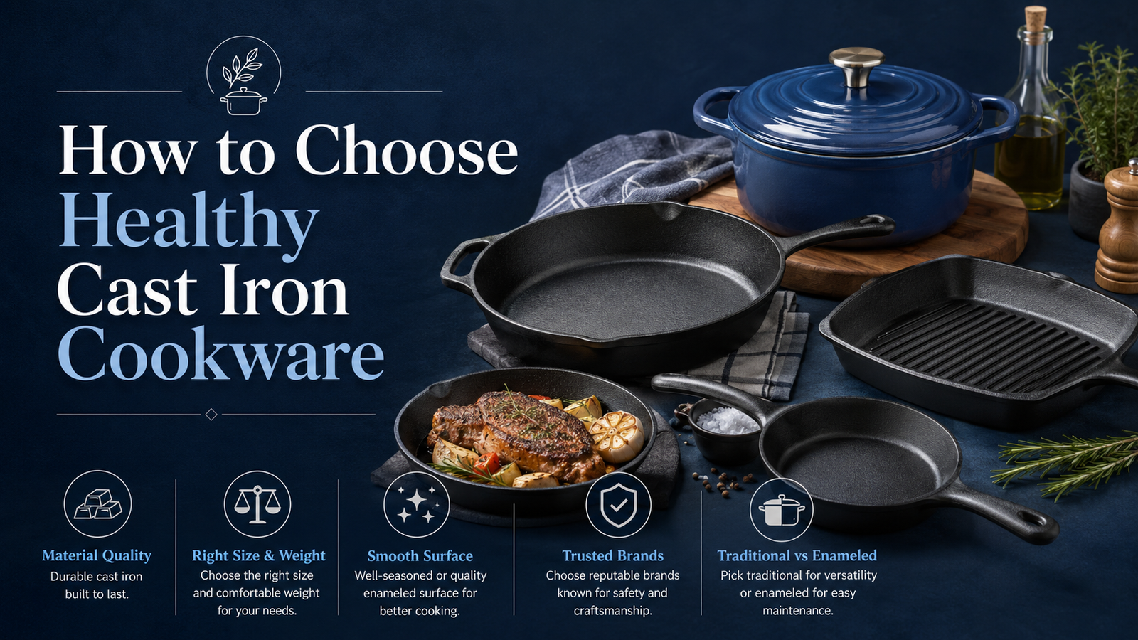 Cast Iron Cookware Healthy