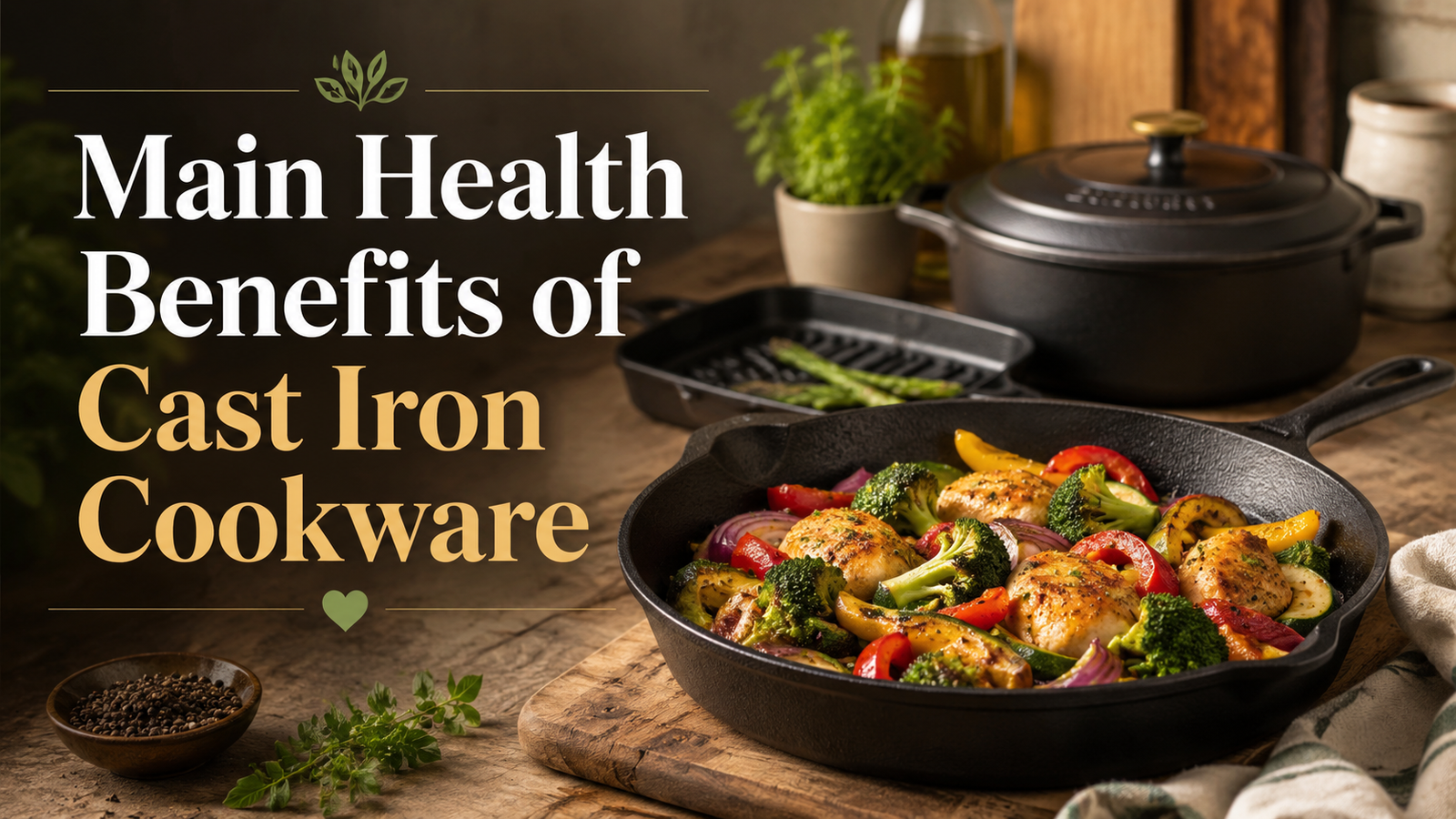 Main Health Benefits of Cast Iron Cookware