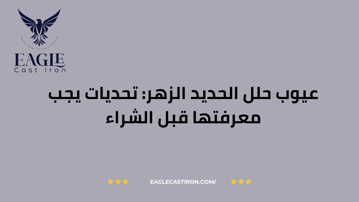 عيوب حلل الحديد الزهر: تحديات يجب معرفتها قبل الشراء