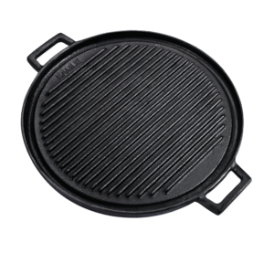 Cast Iron Grill Pan – Round Reversible 35 cm