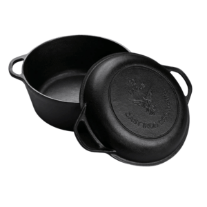 Cast Iron Dutch Oven with Skillet Lid 25cm