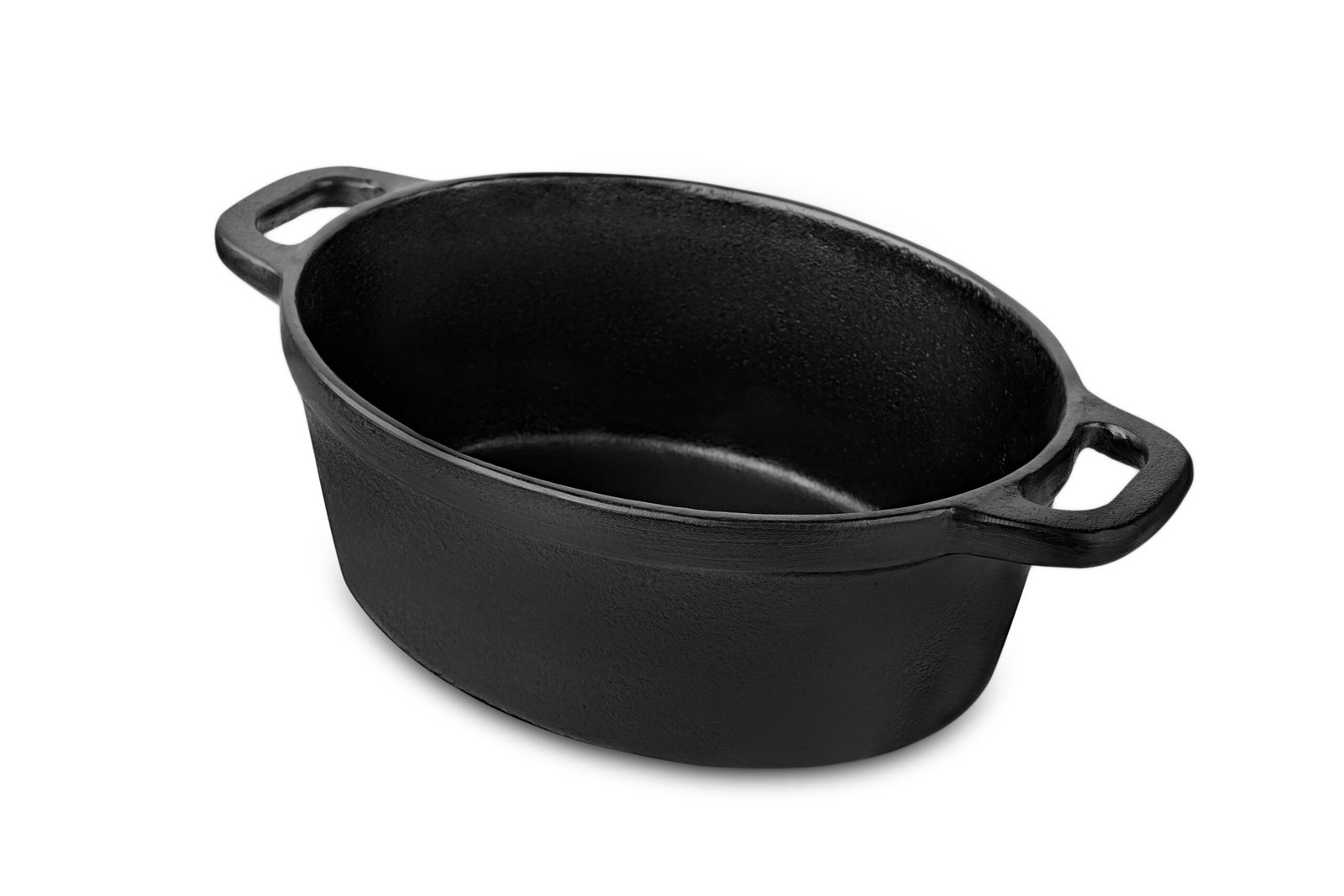 Oval Cast Iron Dutch Oven 28 cm with Brass Handle - Image 3