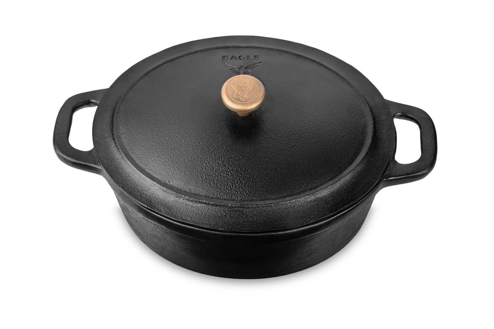 Oval Cast Iron Dutch Oven 28 cm with Brass Handle - Image 5