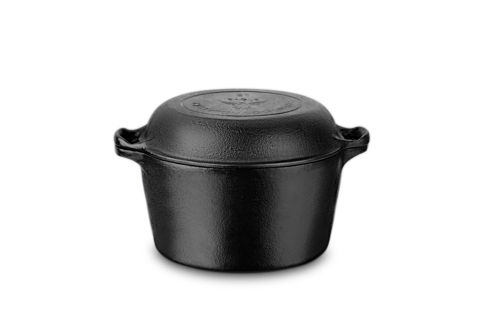 Cast Iron Double Dutch Oven 21 cm with Frying Pan Lid - Image 2