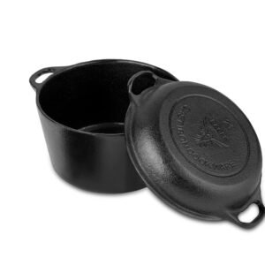 Cast Iron Double Dutch Oven 21 cm with Frying Pan Lid