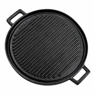 Cast Iron Grill Pan – Round Reversible 35 cm