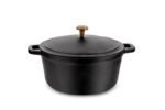 حلة حديد زهر مدورة بغطاء 28 سم | Eagle Cast Iron