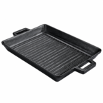 Cast Iron Grill Pan – Rectangular Ribbed 32 cm