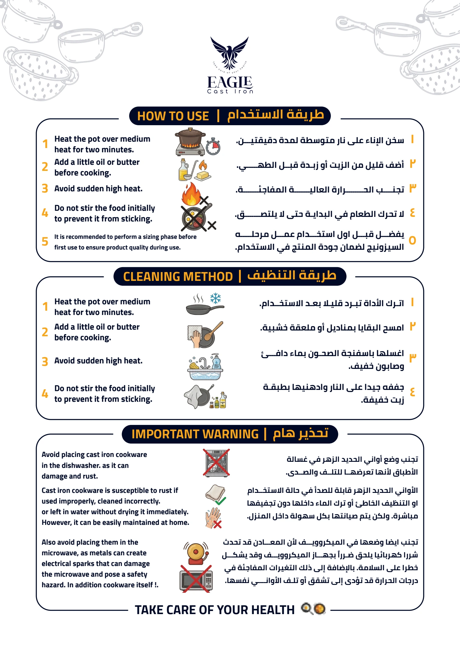 دليل الاستخدام والعناية - الصفحة 1