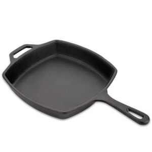 طاسة حديد زهر مربعة مقاس 25 سم من Eagle Cast Iron